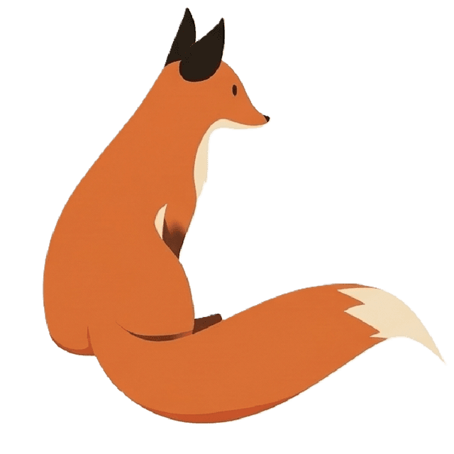 Decorative fox illustration